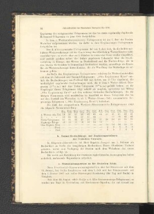 b. Normal-Beobachtungs- und Ergänzungsstationen der Deutschen Seewarte.