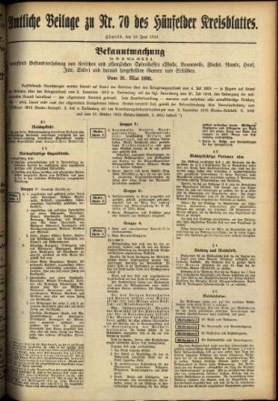 Zweite Ausgabe vom Samstag, den 10. Juni 1916.