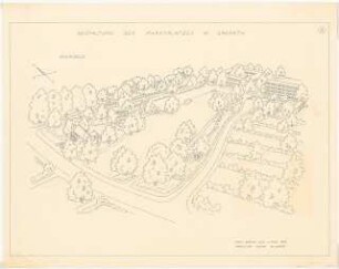 Gartenanlage Marktplatz, Erkrath: Perspektivische Ansicht