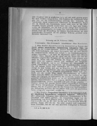 Sitzung am 24. Februar 1920.