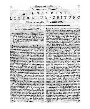 Rousseau J. J.: Vermächtnis. Aus d. Franz. übers. Freiberg: Craz 1787