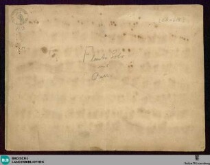 Sonatas - Mus. Hs. 1113 : fl, b; G