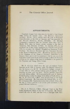 Appointments