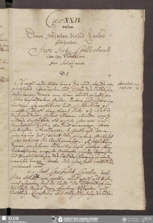 Cap. XXIV. von dem Denen Ständen dieses Landes zustehenden Jure Sub-Collectandi über ihre Unterthanen