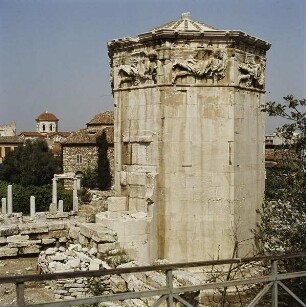 Athen. Horologion des Andronikus. Ansicht von Westen