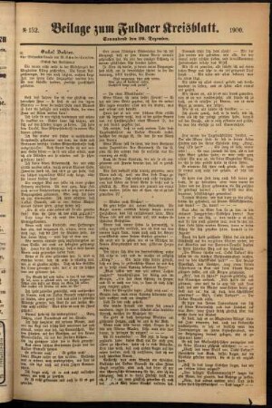 Zweite Ausgabe vom Samstag, den 29. Dezember 1900.