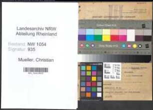 Entnazifizierung Christian Mueller , geb. 04.07.1892 (Steuerinspektor)