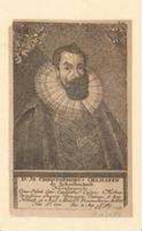 Dr. Johann Christof Oelhafen, Ratskonsulent und Prokanzler der Universität Altdorf; geb. 1574; gest. 12. Mai 1631