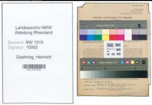 Entnazifizierung Heinrich Doehring , geb. 25.06.1922 ()