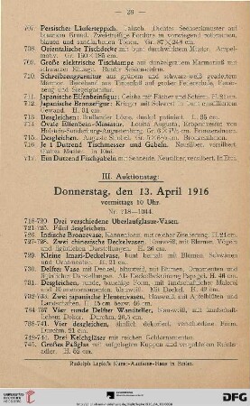 Donnerstag, vormittags 10 Uhr (Nr. 718-1044)