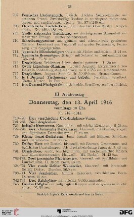 Donnerstag, vormittags 10 Uhr (Nr. 718-1044)