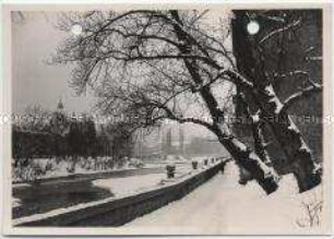München, Isar und Pfarrkirche St. Lukas