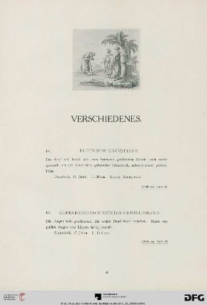 Verschiedenes (Nr. 66-70)