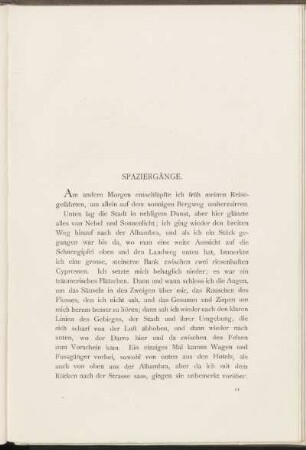Spaziergänge.