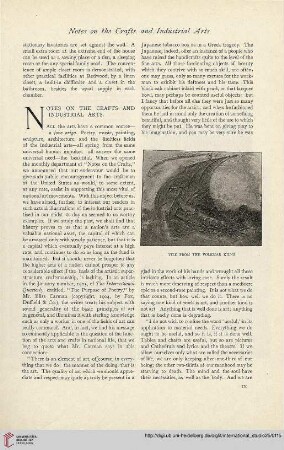 Notes on the crafts and industrial arts