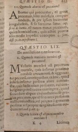 Qvaestio LIX. De mutilatione membrorum.