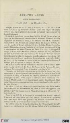 Adolphe Lance: notice biographique