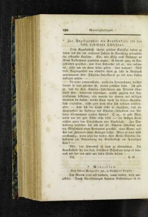 Zur Angelegenheit der Krankenkasse für den kath. Lehrerstand Schlesiens
