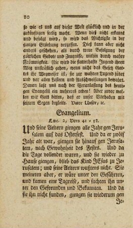 Evangelium Luc. 2, Vers 41 - 52