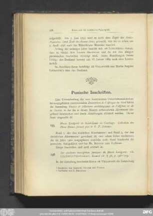 Punische Inschriften.
