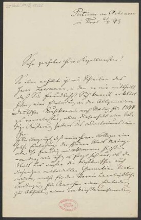 Brief an Fritz Volbach : 31.08.1893