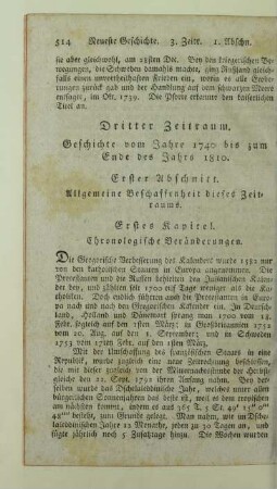 Erster Abschnitt. Allgemeine Beschaffenheit dieses Zeitraums