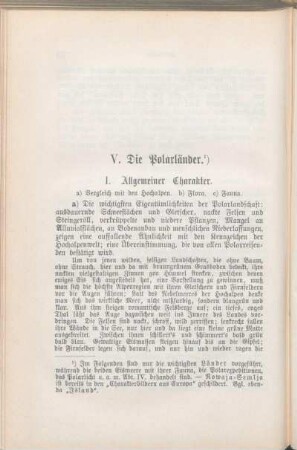 V. Die Polarländer.