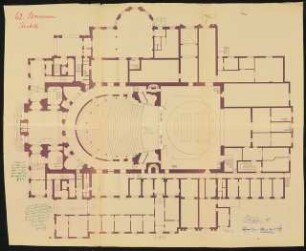 Stadttheater, Bremen: Grundriss 1:100