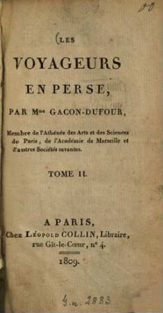 Les voyageurs en Perse, 2