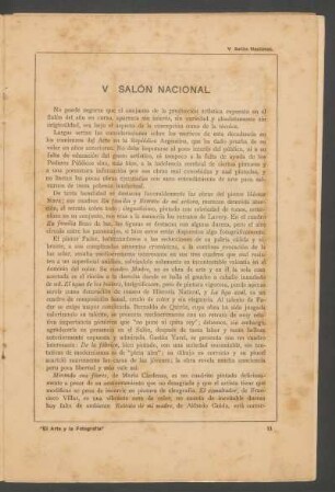 V Salón Nacional : [Nota de Arte]
