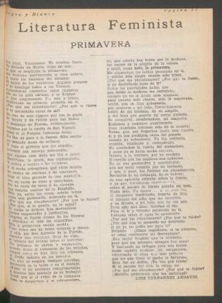 Primavera : Literatura feminista