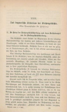 385-397 Das dogmatische Kriterium der Kirchengeschichte : IV.