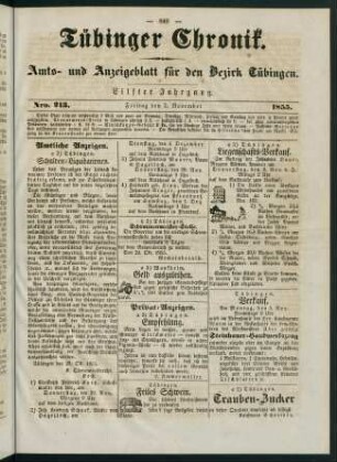 849-868, 2. November (Nr. 213) - 7. November (Nr. 217)