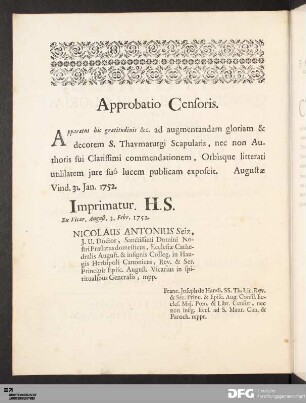 Approbatio Censoris