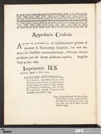 Approbatio Censoris