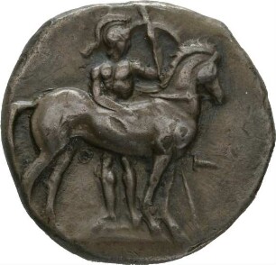 Münze, Didrachme, ca. -344 - -334