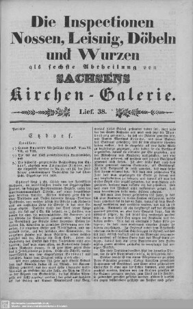 Etzdorf : 38. Lieferung
