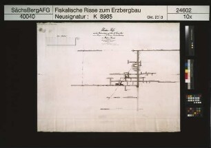 Weißer Hirsch Fundgrube bei Schneeberg, Grubenbaue auf dem Georg Stehenden in der Georg Grubenabteilung
