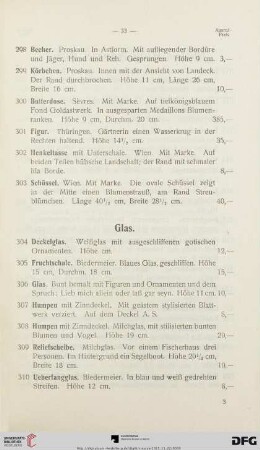 Glas (Nr. 304-310)