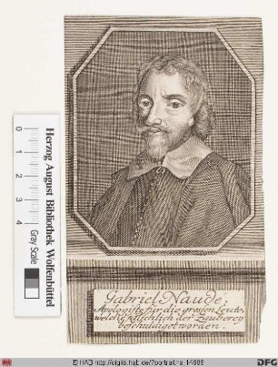 Bildnis Gabriel Naudé (lat. Naudaeus)