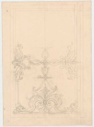 Thiersch, Friedrich von; München; Justizpalast - Decken - Dekorationen (Ansicht)