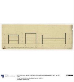 Neues schmales Typenbett (Möbelentwürfe, Betten)