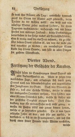 Vierter Abend. Fortsetzung der Geschichte der Karabay