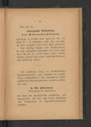 Was nun die naturgemäße Behandlung der Hodenentzündung