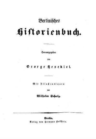 Berlinisches Historienbuch