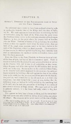 Section I: Extension of the Fortifications made by Sylla and the Early Emperors