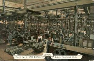 Leipzig: Masch. Fabrik Karl Krause ; Teil der Maschinen-Halle