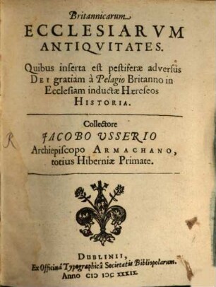 Antiquitates (et Primordia) Britannicarum Ecclesiarum