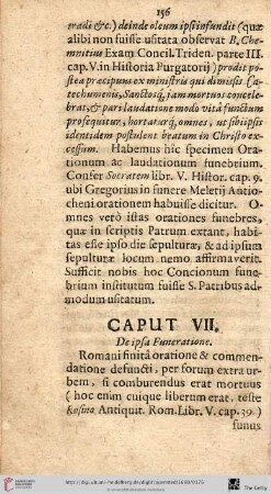 Cap. VII. De ipsa Funeratione