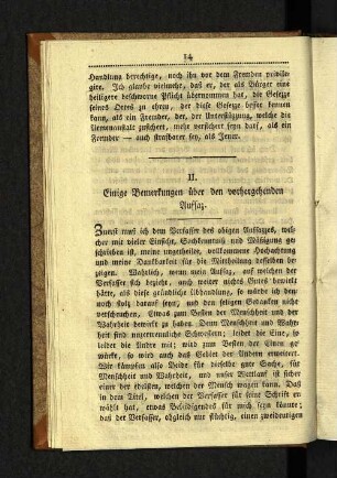 II. Einige Bemerkungen über den vorhergehenden Aufsaz.